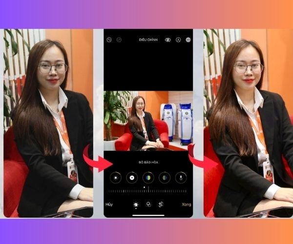 Công thức chỉnh ảnh trong nhà