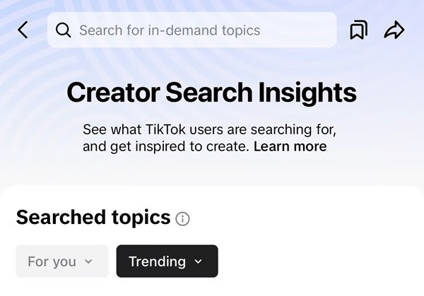 Creator Search Insights Tiktok Creator Search Insights Tiktok