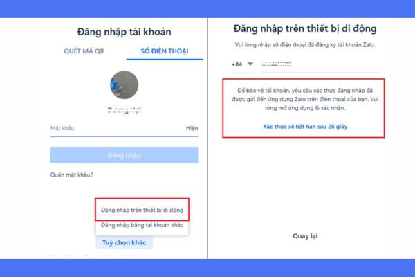 Đăng nhập không cần mật khẩu bước 2