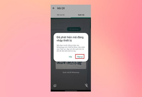 Đăng nhập WhatsApp Web B7