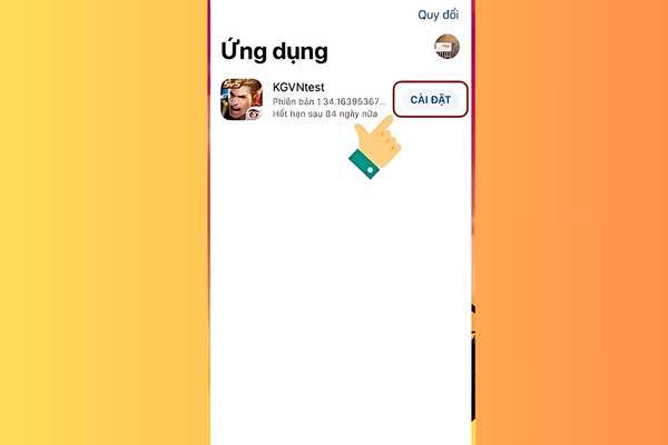 Đối với hệ điều hành iOS bước 3