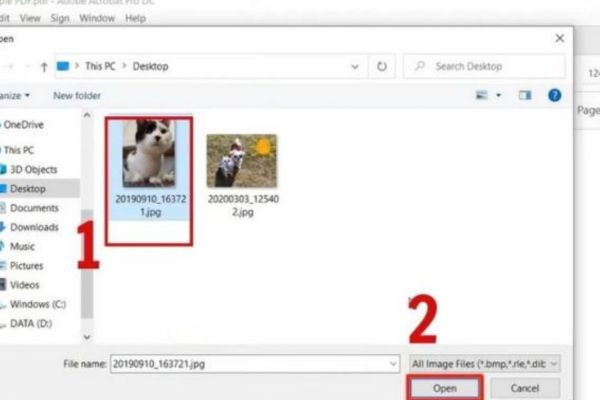 Ghép file ảnh sang PDF với Adobe Acrobat bước 3