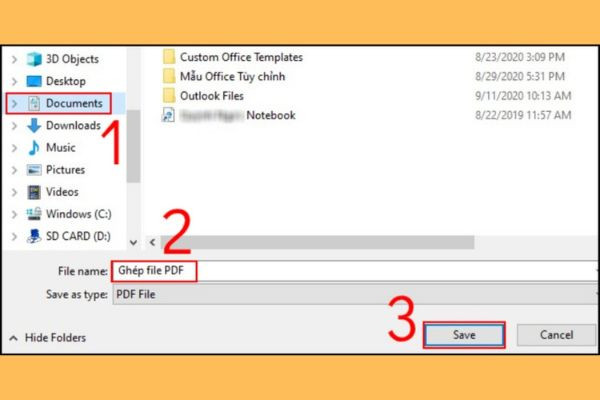 Ghép file PDF  trên HĐH Windows bằng Ultra PDF Merger  bước 2