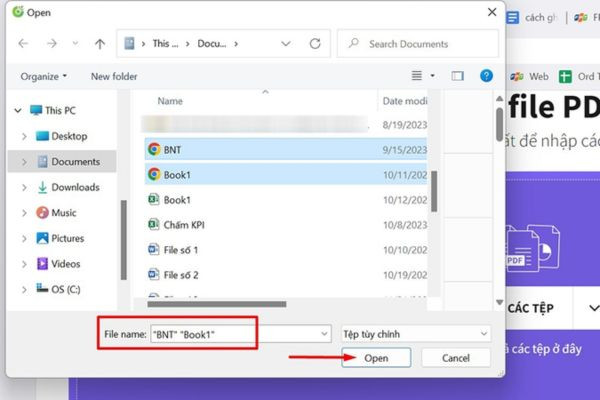 Ghép file PDF trực tuyến bằng smallpdf bước 3