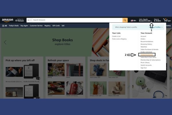 Gửi tài liệu qua mail đến @Kindle.com B1