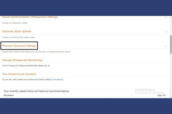 Gửi tài liệu qua mail đến @Kindle.com B3