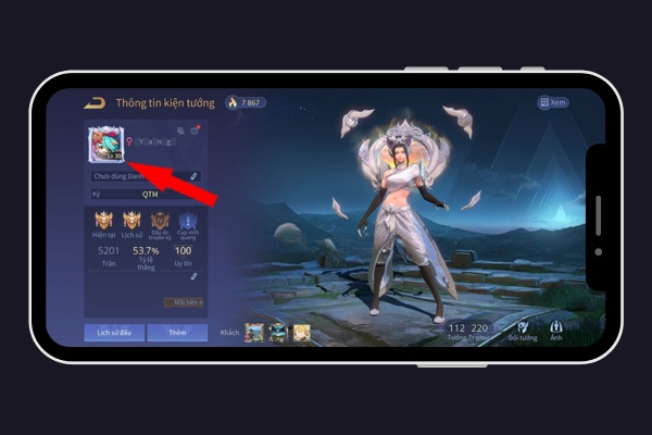 Hướng dẫn cách đổi avatar liên quân bằng ảnh Facebook của mình bước 2