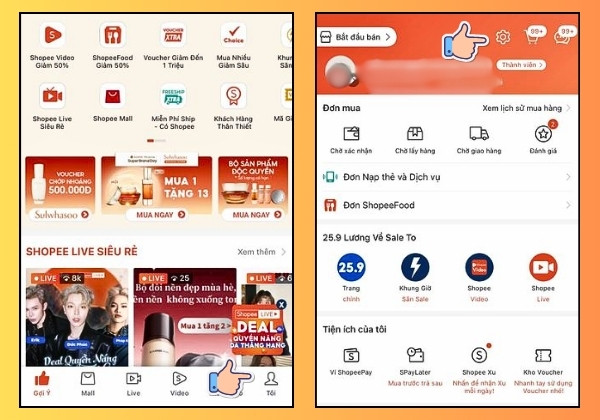Hướng dẫn cách xóa tài khoản shopee trên máy tính đơn giản B1