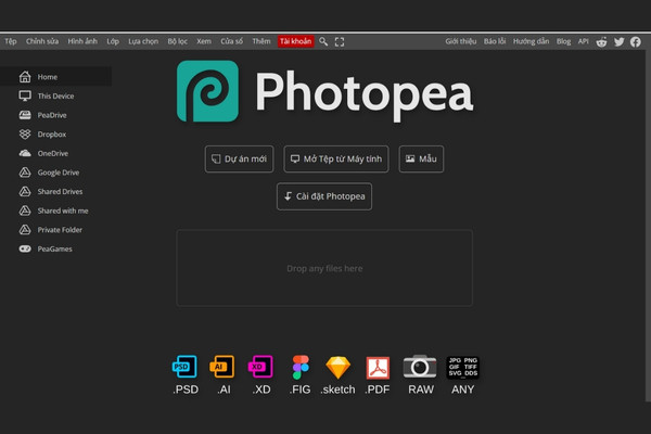 Các bước cắt ảnh 4x6 online bằng Photopea b1