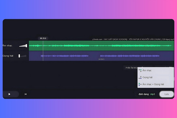 Hướng dẫn tách nhạc và lời trên Vocal Remover bước 2 Hướng dẫn tách nhạc và lời trên Vocal Remover bước 2