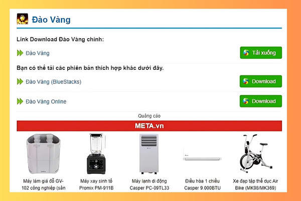 Hướng dẫn tải game đào vàng PC&nbsp;b1