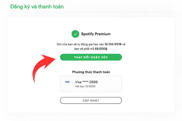 Huỷ Spotify Premium trên máy tính bước 5