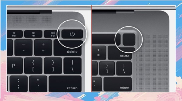 Khởi động lại Macbook và chuột thường