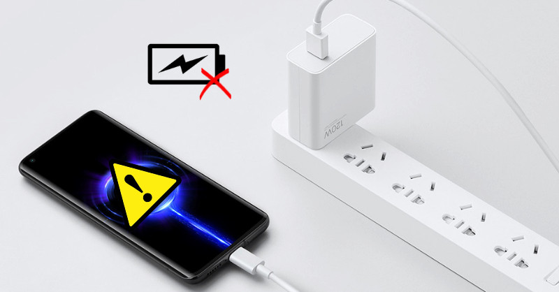 kiểm tra lại bộ sạc Xiaomi