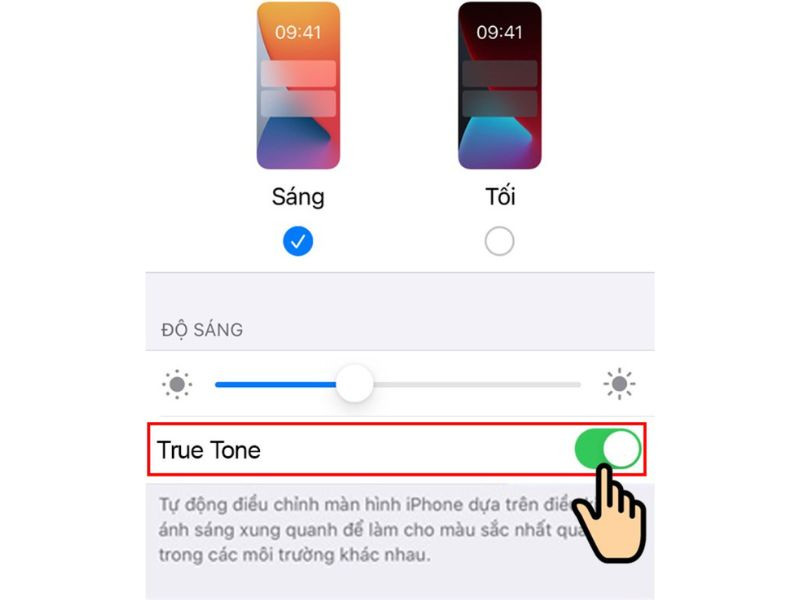 Lợi ích khi bật True Tone