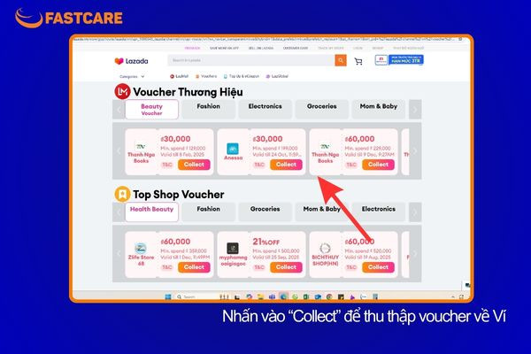 Săn voucher Lazada trên website Lazada chính thức b3