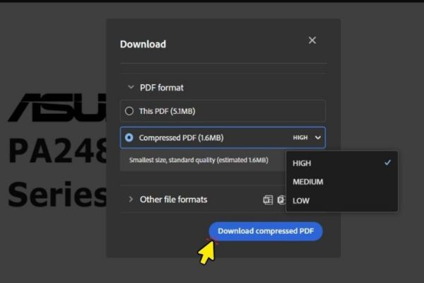 Sử dụng Adobe Merge PDF ghép file bước 6