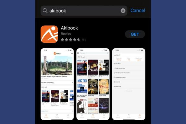 Sử dụng app Akibook B1