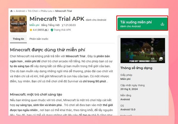 Tải link APK