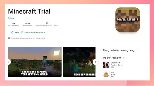 Tải Minecraft Trial