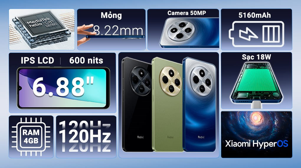 thay pin Xiaomi Redmi 14C