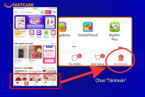 Thu thập mã Lazada tại Trạm voucher 1