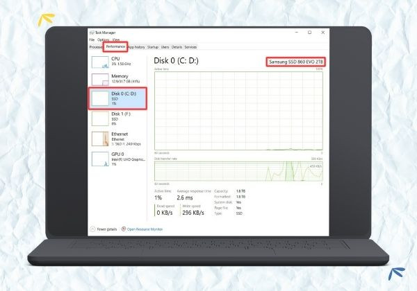 Thực hiện kiểm tra định dạng ổ cứng SSD