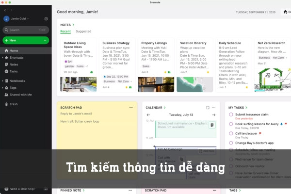 Tìm kiếm thông tin dễ dàng