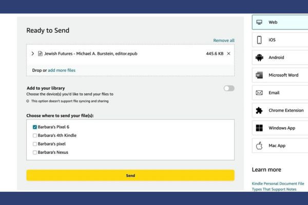 Tính năng Send to Kindle của Amazon B4