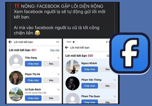 Tình trạng Facebook bị gửi lời mời kết bạn liên tục? Tình trạng Facebook bị gửi lời mời kết bạn liên tục?