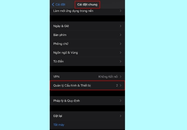 Trên điện thoại iOS bước 1