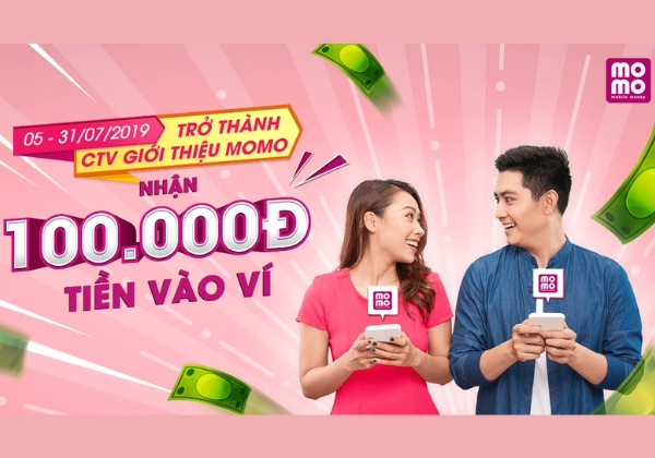 Trở thành CTV giới thiệu cho ví điện tử Momo
