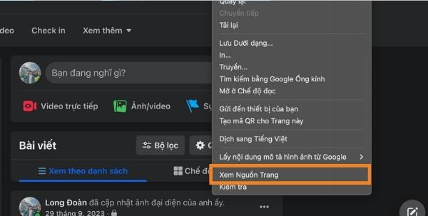 Xem ai vào Facebook bạn trong 10 ngày gần đây trên máy tính bước 1