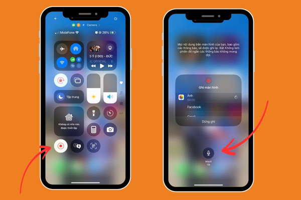 Bật micro trên iPhone/Android