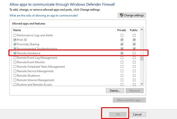 Cách 2: Thay đổi cài đặt Firewall Setting 4
