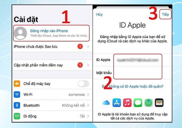 Các bước thay đổi Apple ID trên iPad dễ dàng 3