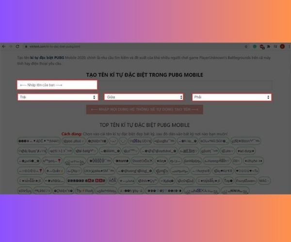 Cách đổi tên trong PUBG Mobile với kí tự đặc biệt mà không lo lỗi font 3