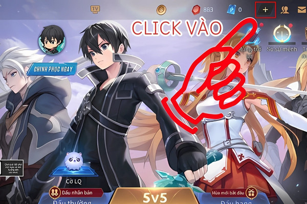 Nạp trực tiếp trên ứng dụng Liên Quân trên điện thoại android bước 2