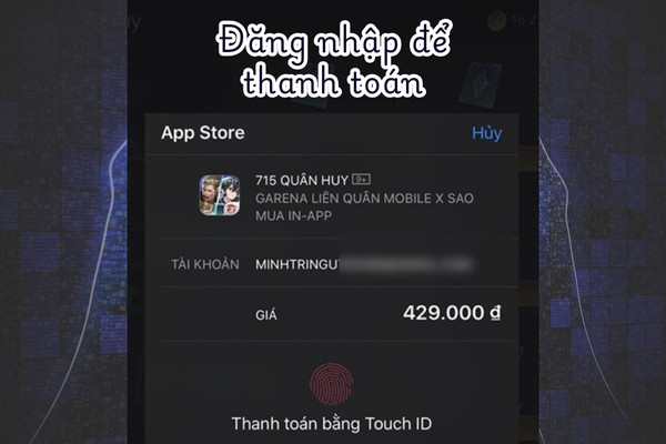 Nạp trực tiếp trên ứng dụng Liên Quân trên điện thoại ios bước 4