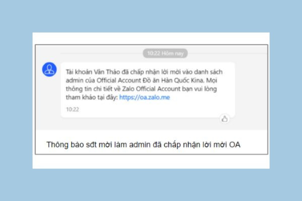 Cách quản lý Admin OA bước 4