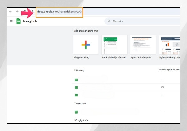Cách tạo bảng tính đơn giản với Google Sheets 1