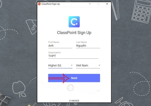 Cách tạo tài khoản ClassPoint đơn giản và nhanh chóng 2 Cách tạo tài khoản ClassPoint đơn giản và nhanh chóng 2