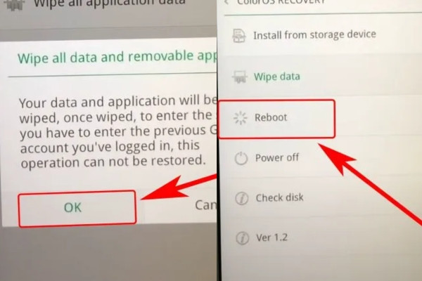 Cách tắt nguồn Oppo khi bị đơ màn hình bằng cách Hard reset bước 5