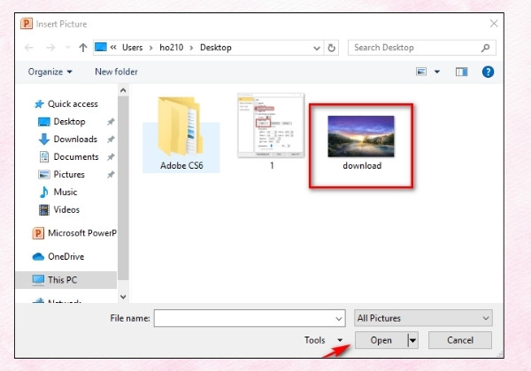 Cách chỉnh mờ ảnh làm nền trong PowerPoint 3