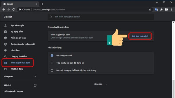 Cài Chrome mặc định trên win10 bước 2