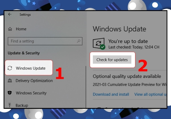 Cập nhật Windows 10 bước 2 Cập nhật Windows 10 bước 2
