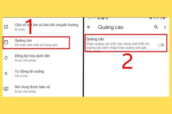 cách chặn quảng cáo trên điện thoại oppo