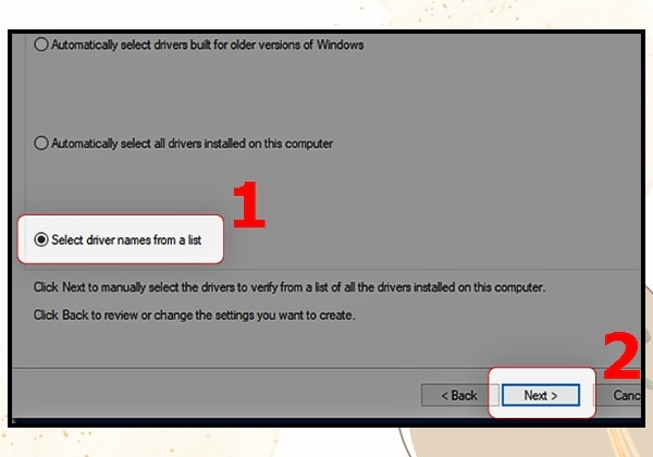 Chạy Driver Windows bước 4.2 Chạy Driver Windows bước 4.2