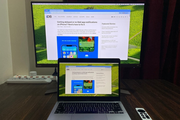 Chi tiết các bước kết nối MacBook với máy chiếu bước 2