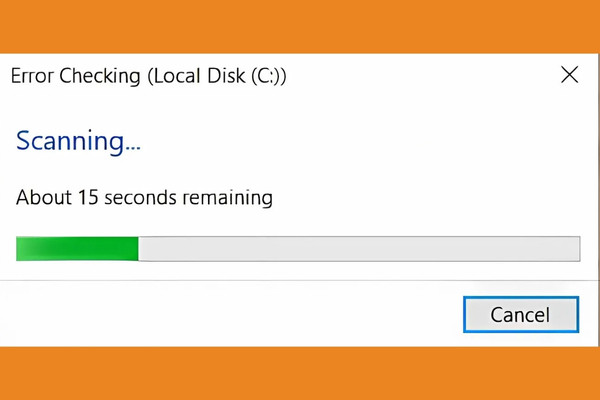 Công cụ Check Disk lưu ý 2